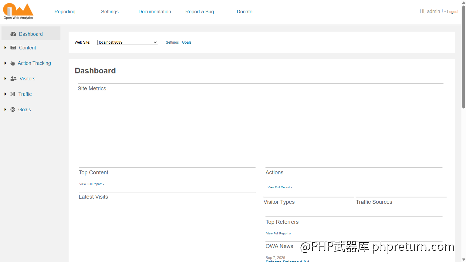 OWA Dashboard