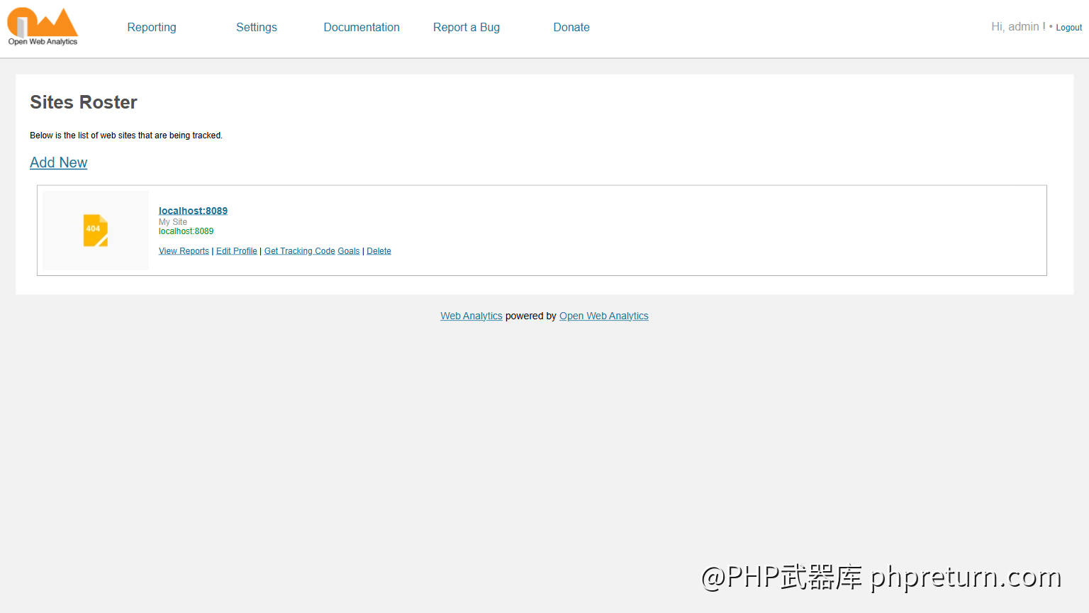 OWA Sites Roster 页面